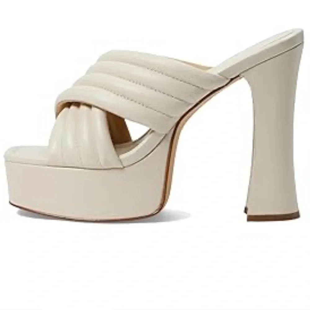 Michael Kors Light Cream Platform Heels